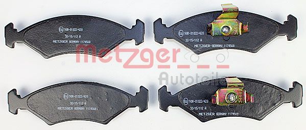 METZGER 1170568 Bremsbelagsatz, Scheibenbremse